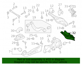 Lower control arm spring pad, rear left, VW Atlas 18-20