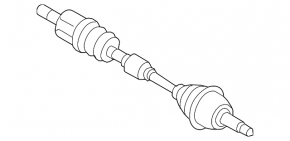 Front left axle drive for Hyundai Kona 19-23 EV, AWD