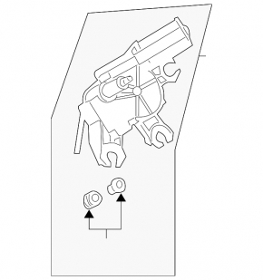 Rear wiper linkage with motor for Audi E-Tron 19-23