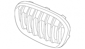 Radiator grill left BMW X1 F48 16-19