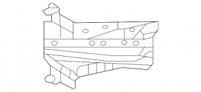 Front left side member nose bracket for Toyota BZ4X 23-25