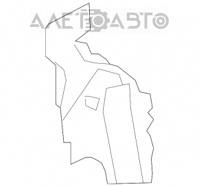 Left arch trim for Toyota Camry v40