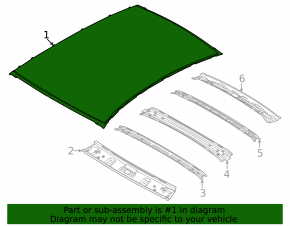 Metal roof Hyundai Sonata 20-23 without sunroof