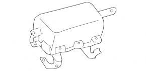Passenger airbag in the dashboard of a Toyota Rav4 13-18