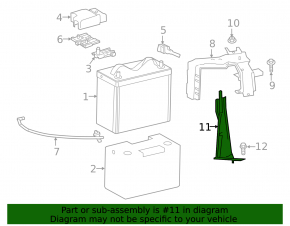 Battery mounting bracket for Toyota Rav4 16-18 hybrid
