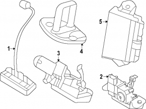 External trunk release button for Hyundai Tucson 2022-2025