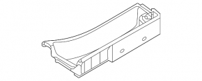 Left trunk tray Kia Niro 17-22 HEV, PHEV black, broken