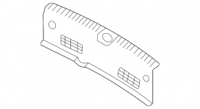 Hyundai Elantra 21-23 trunk opening trim black