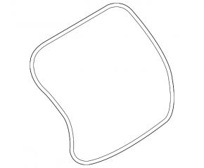 Rubber seal for the tailgate of Nissan Kicks 18-24