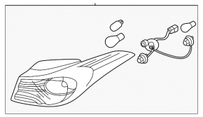 Light outer wing left Hyundai Elantra 14-16 TYC