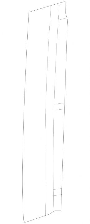 Door trim side rear left Mercedes GLS-class X166 13-19 rear