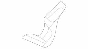 Rear bumper bracket right Mercedes W167 GLE 350 450 20-23 small, AMG pkg