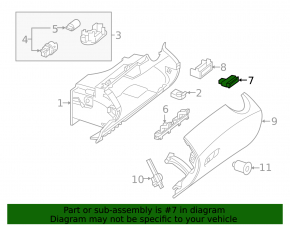 Mercedes W213 E 17-20 trunk lid closing button