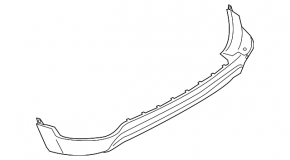 Lincoln MKC 15 rear bumper lip - structure, for parking sensors