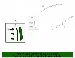 Door trim side rear right Mazda 6 18-21 front
