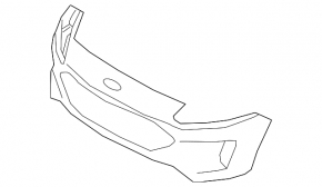 Front bare bumper Ford Escape MK4 20-22 for parking sensors