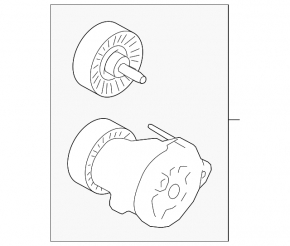 Land Rover Range Rover Velar 18-23 2.0T Drive Belt Tensioner Pulley