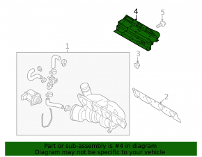 Exhaust manifold protection VW CC 08-17