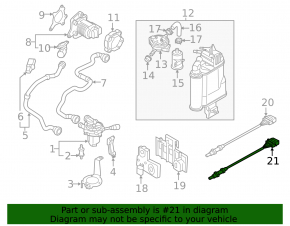 Lambda probe second VW Jetta 19- 2.0T