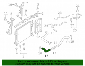Cooling pipe lower Nissan Rogue Sport 17-22 first