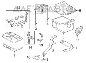 Battery Cooling Fan Acura TLX 15- 3.5