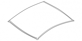 Metal roof VW CC 08-17 without hatch, sawed off