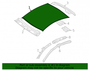 Metal roof VW CC 08-17 without hatch, sawed off