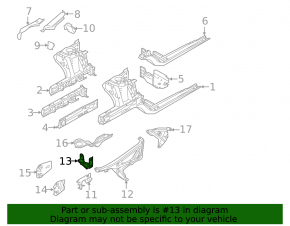 Left Front Wing Bracket Small BMW X1 F48 16-22