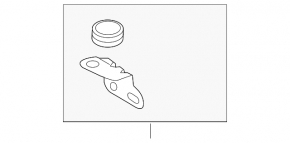 Radiator bracket lower left Audi A6 C7 12-18
