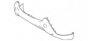 Front bare bumper lower part Toyota Rav4 13-15 LE, USA built