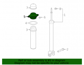 Shock absorber support rear left Nissan Altima 19-24