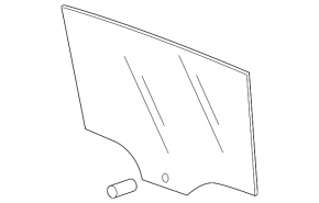 Glass door rear left VW Golf 15-21 5d