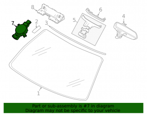 Rain sensor BMW X3 G01 18-21 under projection