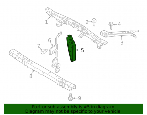 Left TV bracket for Nissan Juke 11-17
