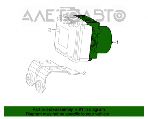 ABS Jeep Cherokee KL 14-14 without radar, without start-stop
