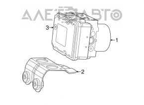 ABS Jeep Cherokee KL 14-14 without radar, without start-stop