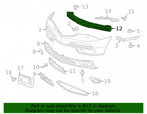 Acura MDX 07-13 Front Bumper Reinforcement