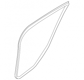Door seal rear left Nissan Sentra 13-19