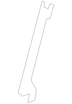 Front right door glass guide Nissan Altima 19-20