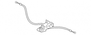 Audi Q5 80A 18-24 Hood Release Handle Bracket with Cables