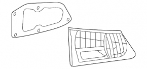 Left inner trunk lid light for Lexus IS250 IS300 IS350 06-08 pre-restyling
