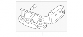 Fuel filler flap with housing Chevrolet Cruze 16-