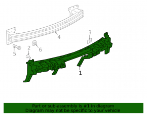Chevrolet Traverse 18-23 Rear Bumper Absorber