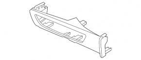 Left front panel trim for Kia Niro 23-24, black structure, for light control