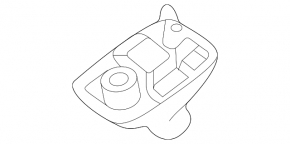 Driver's sun visor mounting hook for Kia K5 21-24 without sunroof, beige