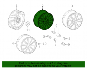Wheel disk R19 Audi A5 F5 17-
