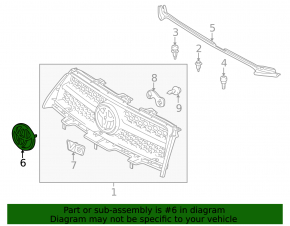 Toyota Highlander 08-13 Grille Emblem