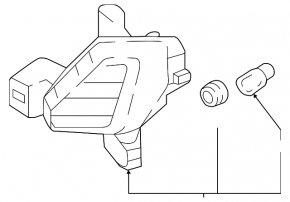 Fog lamp PTF right Hyundai Sonata 18-19 halogen