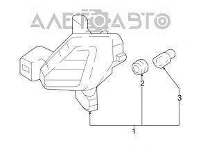 Fog lamp PTF right Hyundai Sonata 18-19 halogen