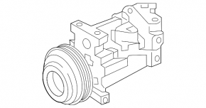 Infiniti QX50 19-20 air conditioning compressor